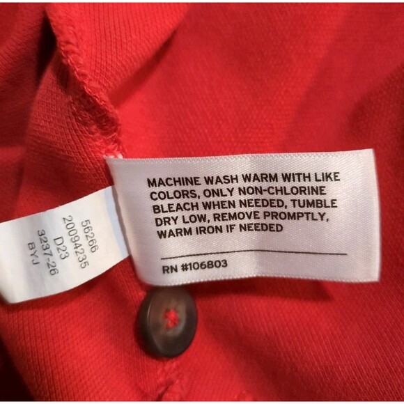Duluth Trading Mens XL Polo Shirt Short Sleeve Relaxed Fit Red Orange 100%Cotton - Picture 10 of 13